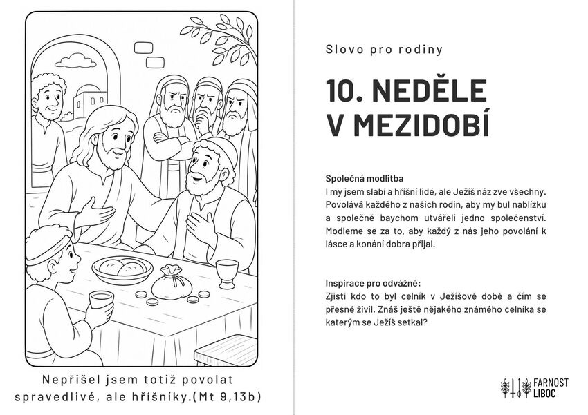 10. neděle v mezidobí 2026 A