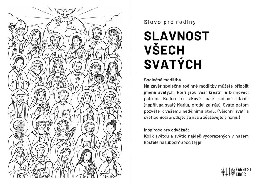 Slavnost všech svatých 2026 A