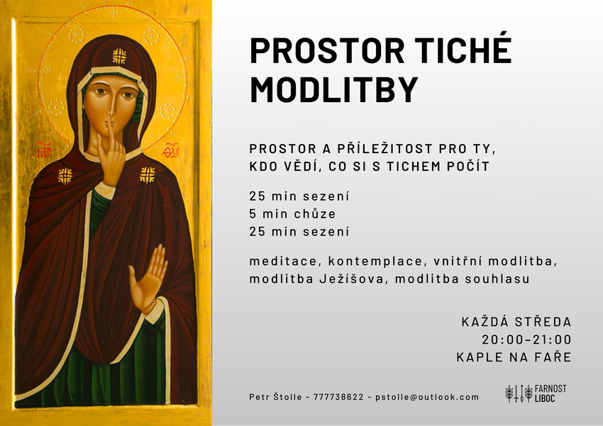 Prostor tiché modlitby plakátek